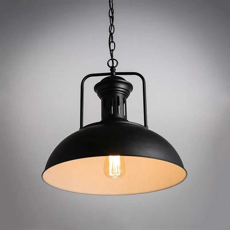 Black Loft Style Pendant Lamp